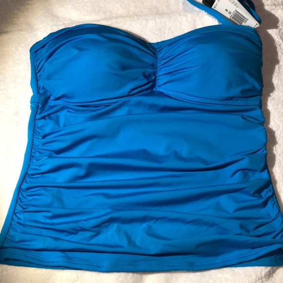 2bamboo Other - NWT-2BAMBOO AQUA Tankini Top 34D (M)